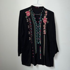 Johnny Was Embroidered Tunic/Dress M Medium
